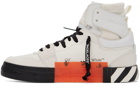 Off-White Off-White Leather Vulcanized High-Top Sneakers