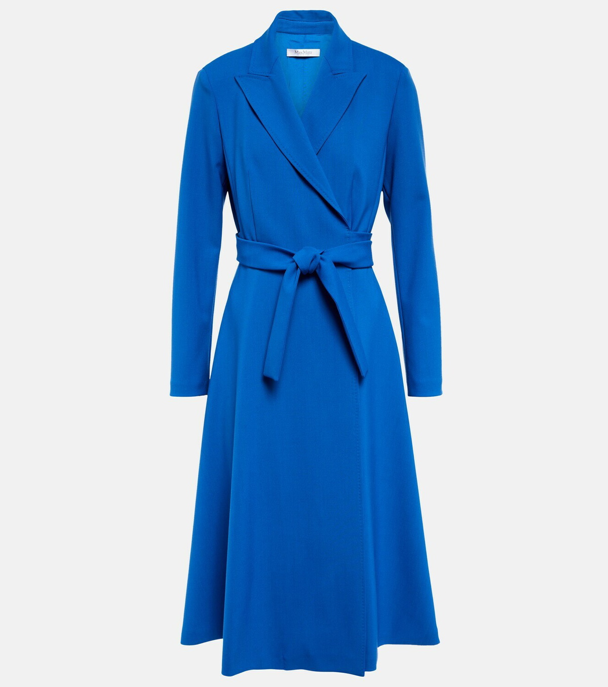 Max Mara Women's Albero Virgin Wool Polo Shirt Blue