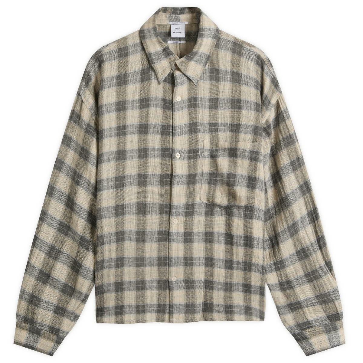 Won Hundred Men's Maza Check Overshirt in Eiffel Tower