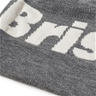 F.C. Real Bristol Men's Big Logo Knit Beanie in Light Grey