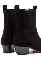 Aeyde Agata 35 Suede Ankle Boots Black