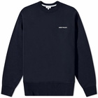 Norse Projects Men's Arne Logo Crew Sweat in Dark Navy