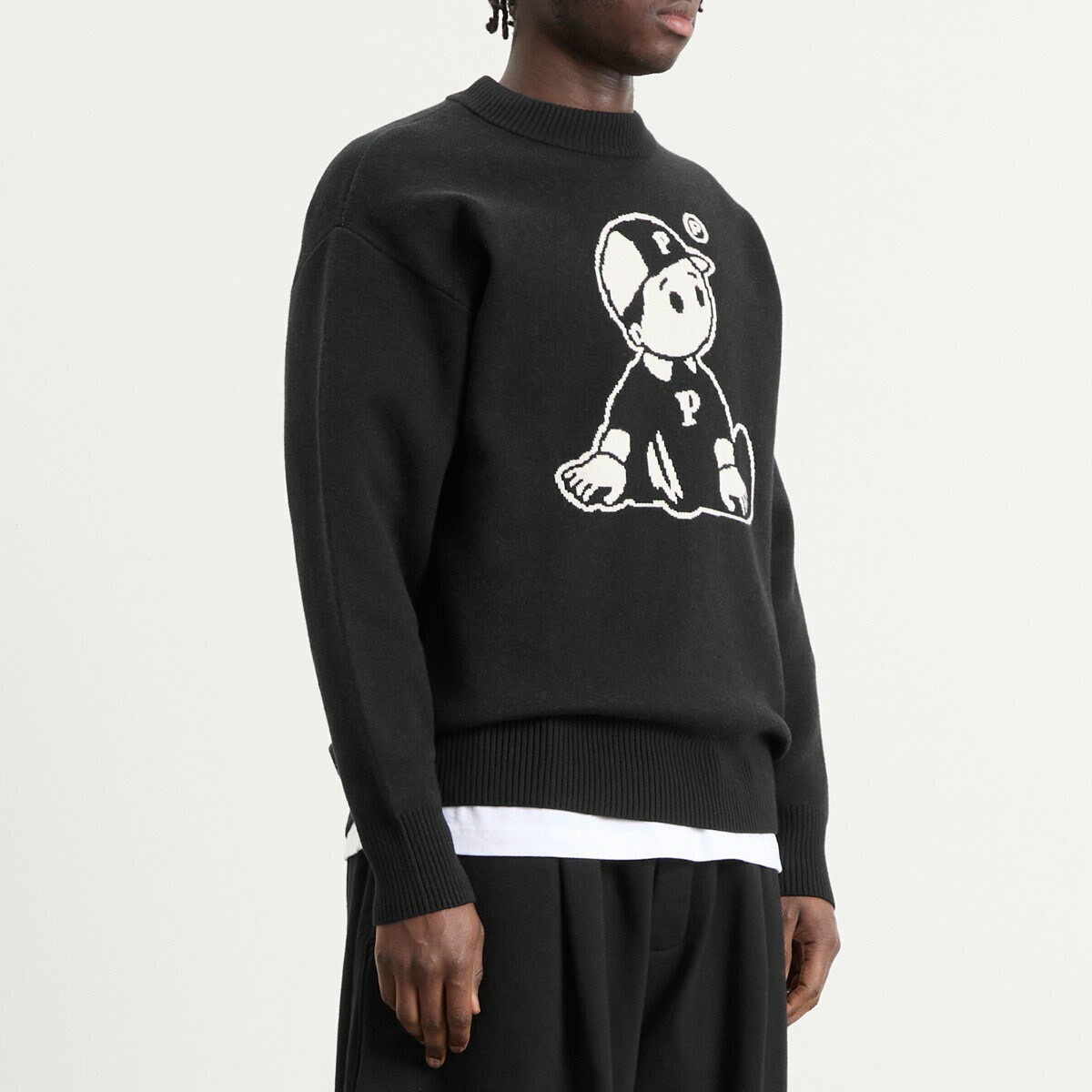 Pawa Speed Sports Men's Og Boy Knit Sweater in Black