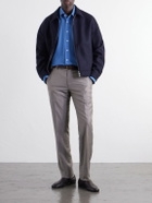 Brioni - Slim-Fit Wool-Gabardine Trousers - Gray