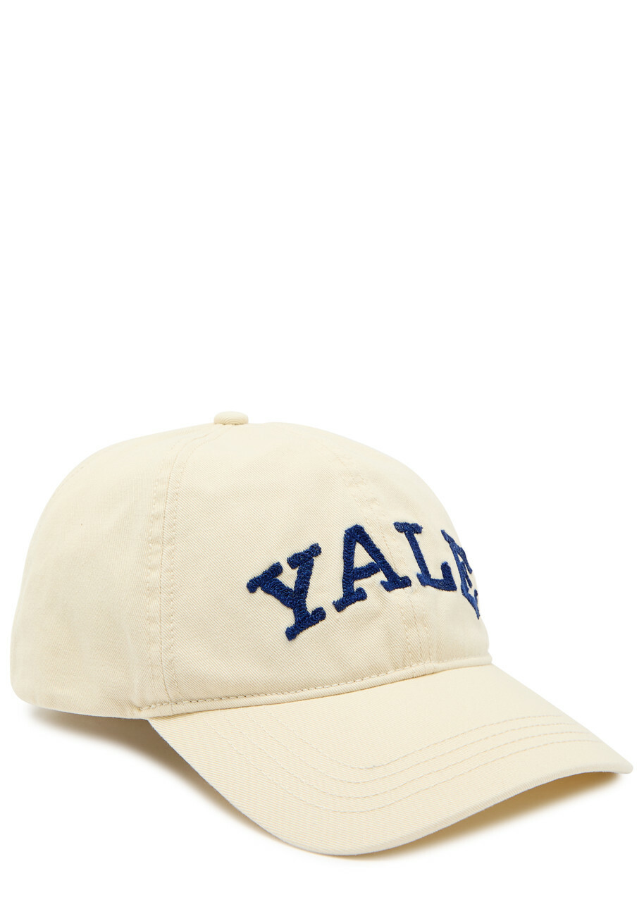 Gant Yale Embroidered Cotton-twill cap - Cream - One Size