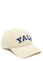 Gant Yale Embroidered Cotton-twill cap - Cream - One Size
