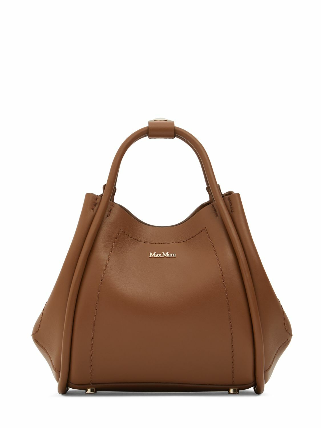 【送料&関税込】Max Mara Logo Detailed Top Handle Bag MAX MARA Xs Marin Leather Top Handle Bag Max Mara