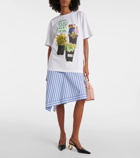 JW Anderson Printed oversized cotton jersey T-shirt