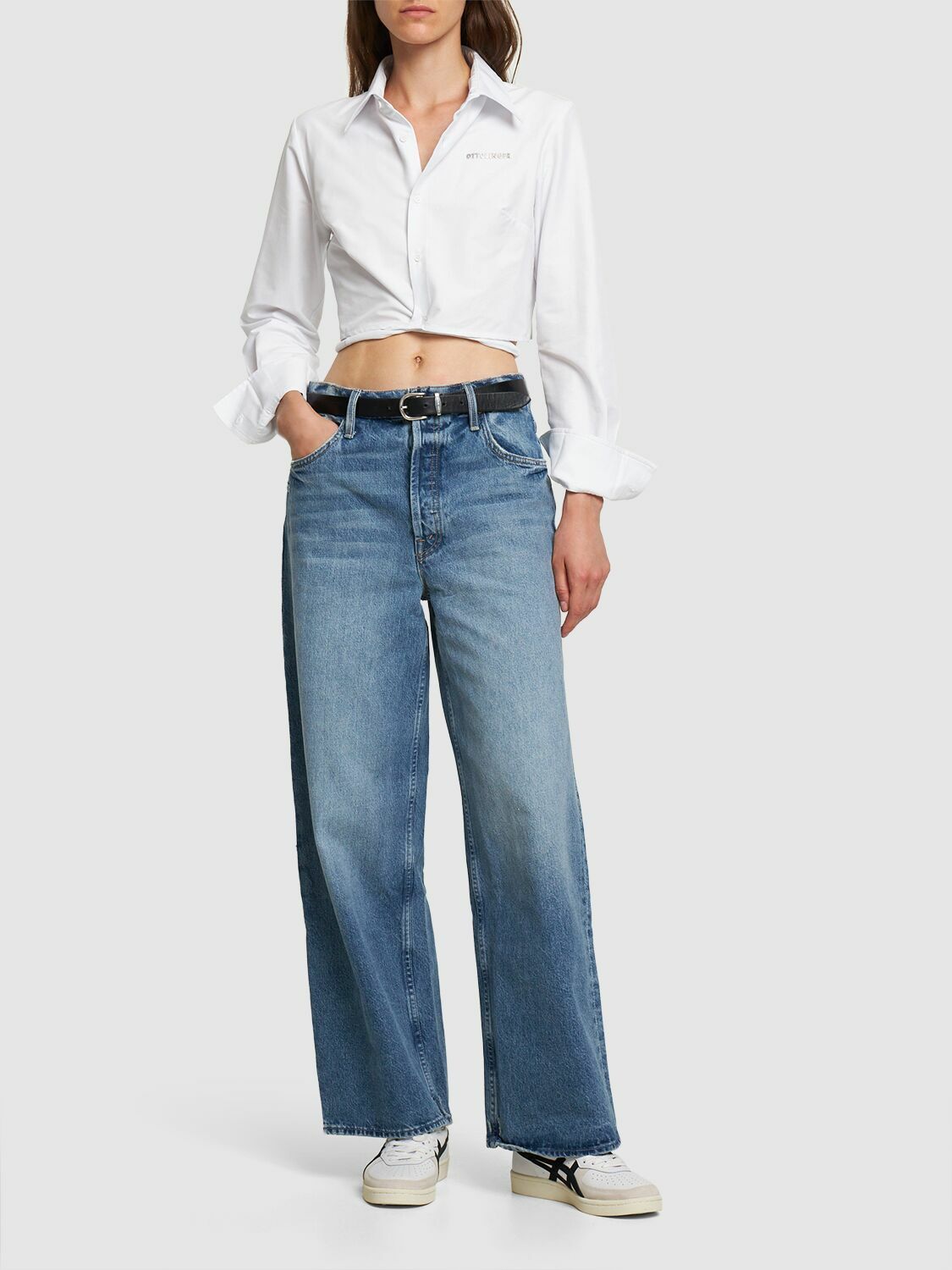 MOTHER - Spinner Skimp High Waisted Wide Jeans