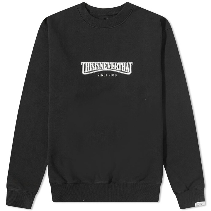 Photo: thisisneverthat Men's Low Arch Crew Sweat in Black