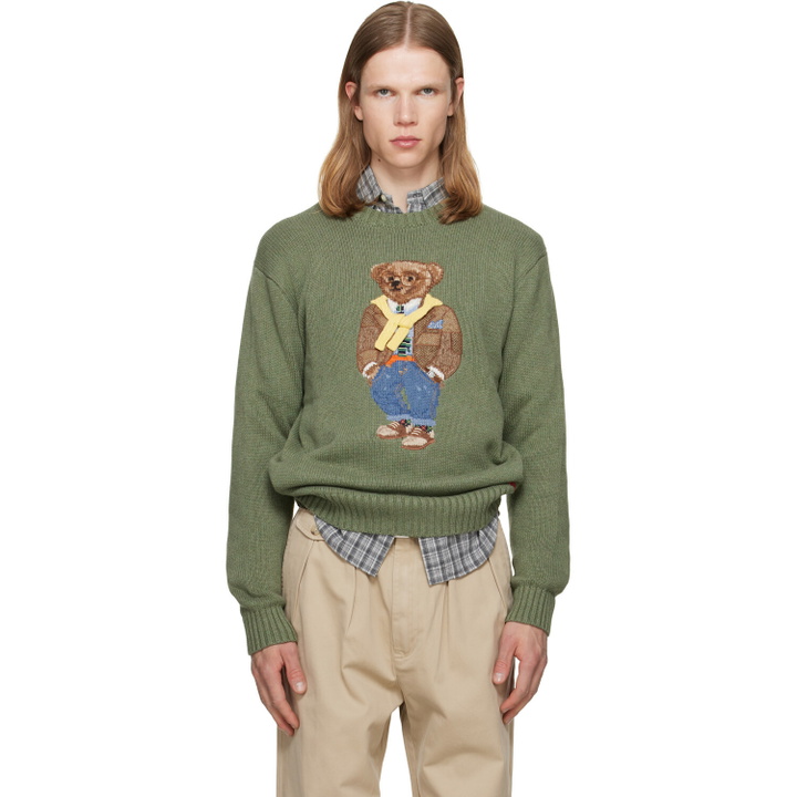 Photo: Polo Ralph Lauren Khaki Polo Bear Sweater