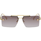Versace Gold Medusa Sunglasses