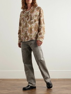 Our Legacy - Heusen Oversized Convertible-Collar Floral-Print Linen Shirt - Brown