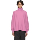 Lemaire Pink Cotton Turtleneck