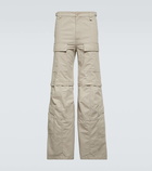 Balenciaga Hybrid flared cotton cargo pants