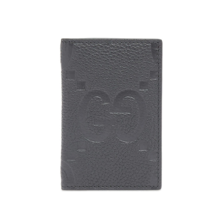 Photo: Gucci Men's Embossed GG Card Wallet in Black