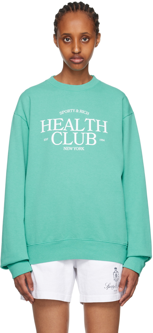 Sporty & Rich Blue 'Health Club' Sweatshirt Sporty & Rich