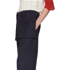 JW Anderson Navy Large Pocket Trousers
