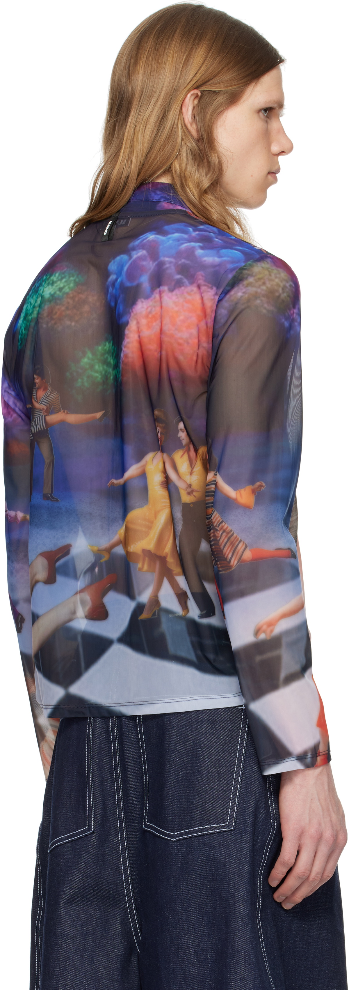 SUNNEI Multicolor Sheer Organza Shirt