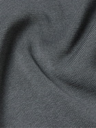 Mr P. - Colour-Block Organic Cotton and TENCEL™ Lyocell-Blend Polo Shirt - Gray