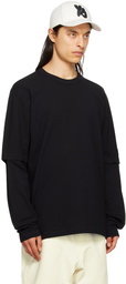 Y-3 Black Layered Long Sleeve T-Shirt