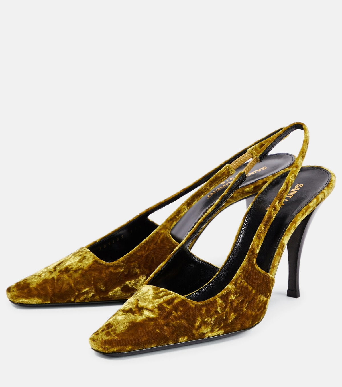 パンプス Blade 90 Velvet Slingback Pumps Saint Laurent - Blade 90 velvet slingback pumps Saint Laurent