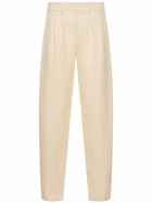 RALPH LAUREN COLLECTION Pleated Linen & Silk Pants