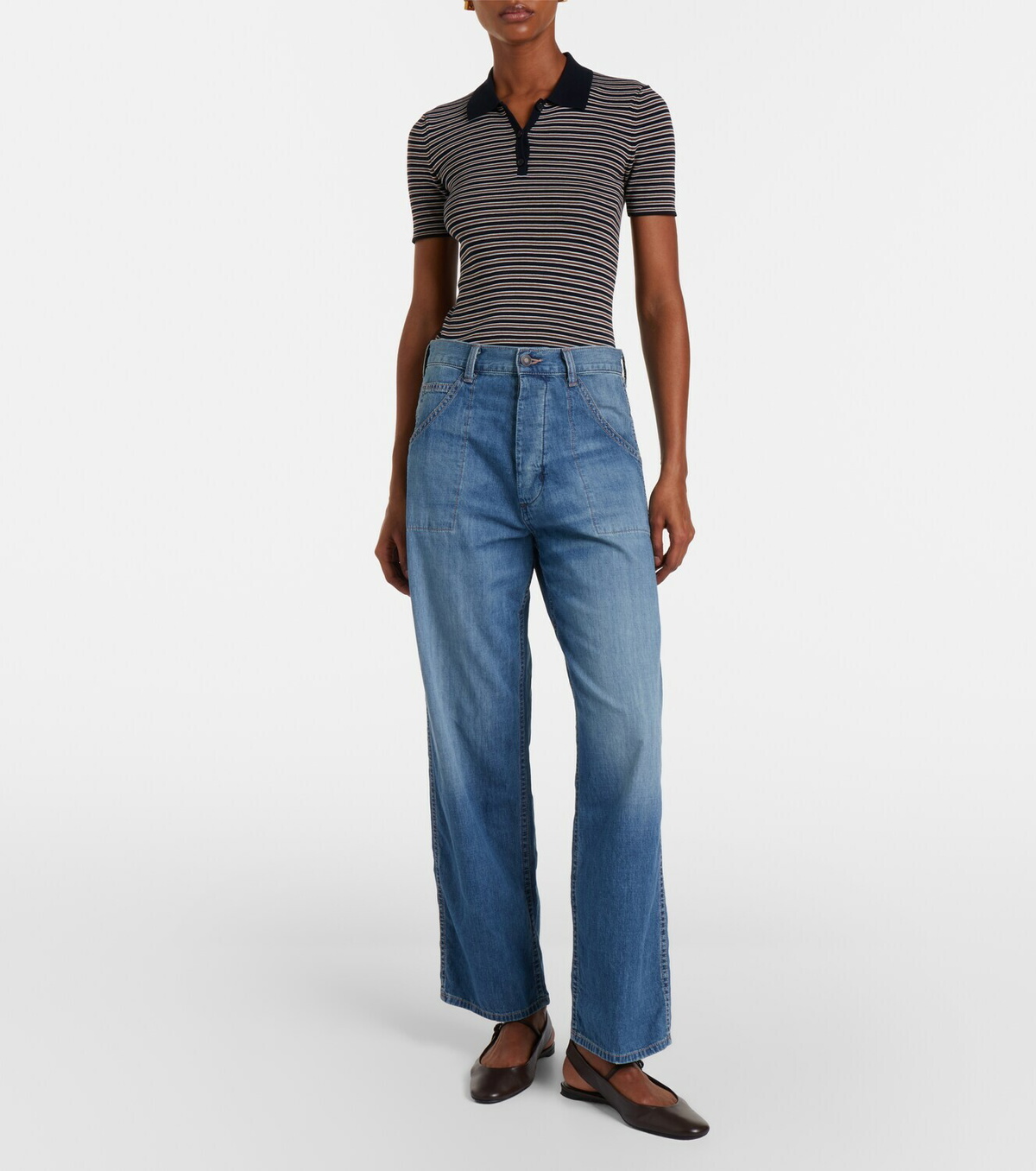 Nili Lotan Whitney wide-leg jeans