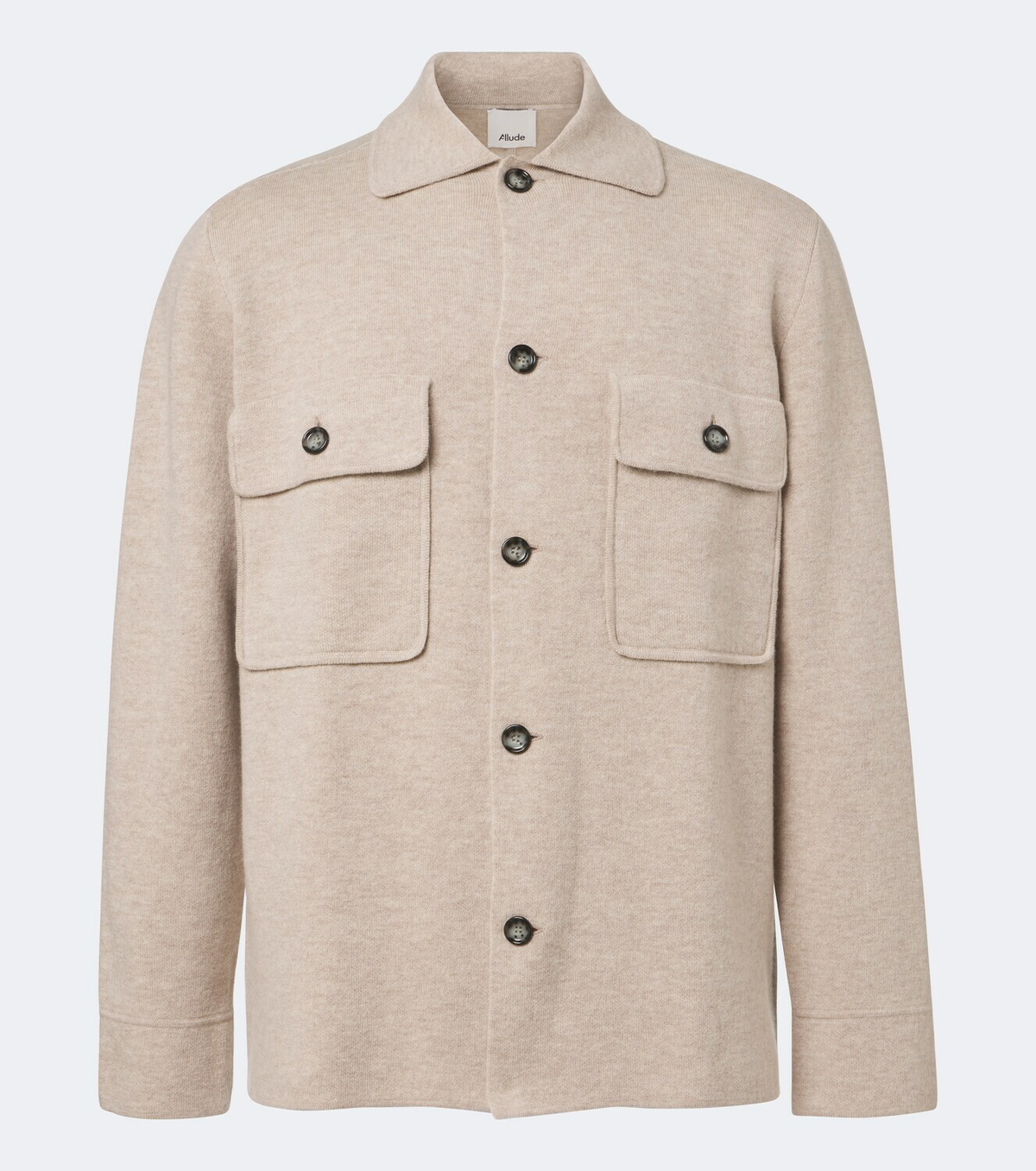 Allude Knitted wool and cashmere cardigan