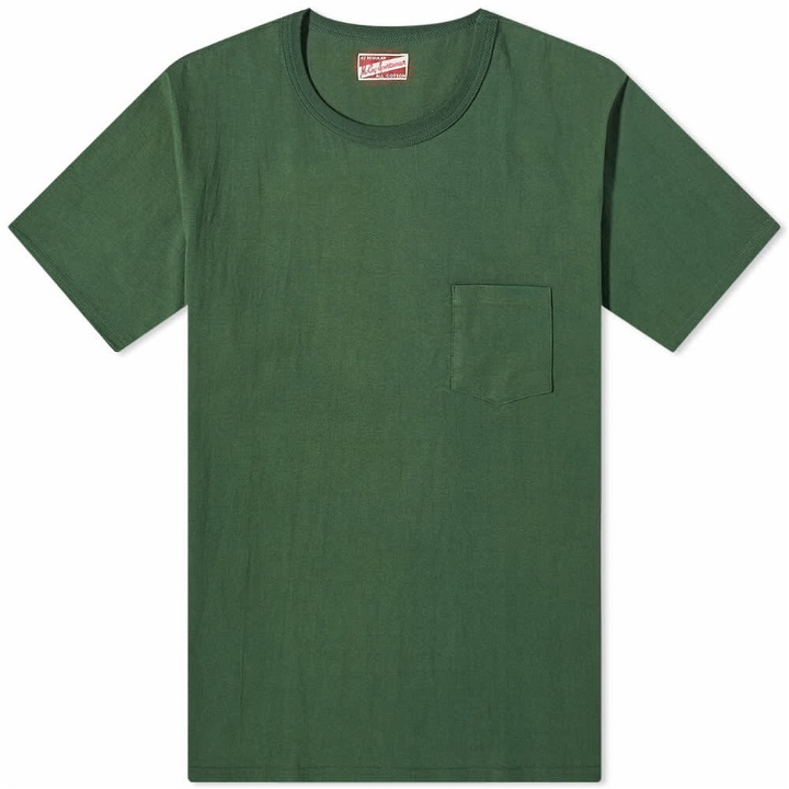 Photo: The Real McCoy's Men's The Real McCoys Joe McCoy Rayon Athletic Jersey in Forest