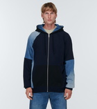 Loewe - Patchwork zipped cotton hoodie