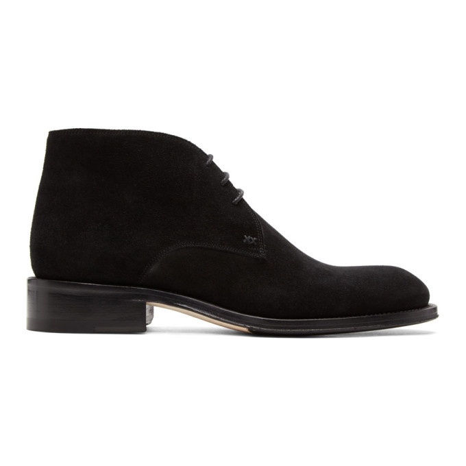Photo: Brioni Black Suede Mosley Military Boots