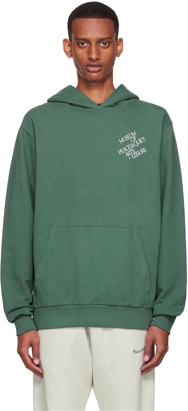 Photo: Museum of Peace & Quiet Green Cotton Hoodie