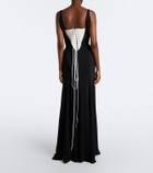 Mugler re/edit Jeu de Paume crêpe gown