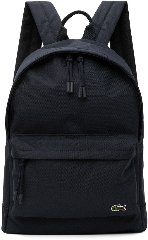 Photo: Lacoste Navy Computer Compartment Backpack