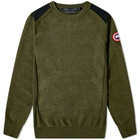 Canada Goose Men's Dartmouth Crew Knit in Military Green