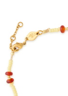 Anni LU Dizzy Moon 18kt Gold-plated Beaded Bracelet - Multicoloured - One Size
