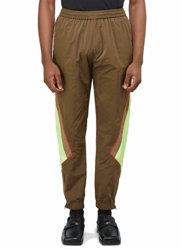Photo: Panelled Track Pants in Brown