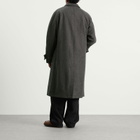 Foret Men's Pine Wool Coat in Dark Grey Melange