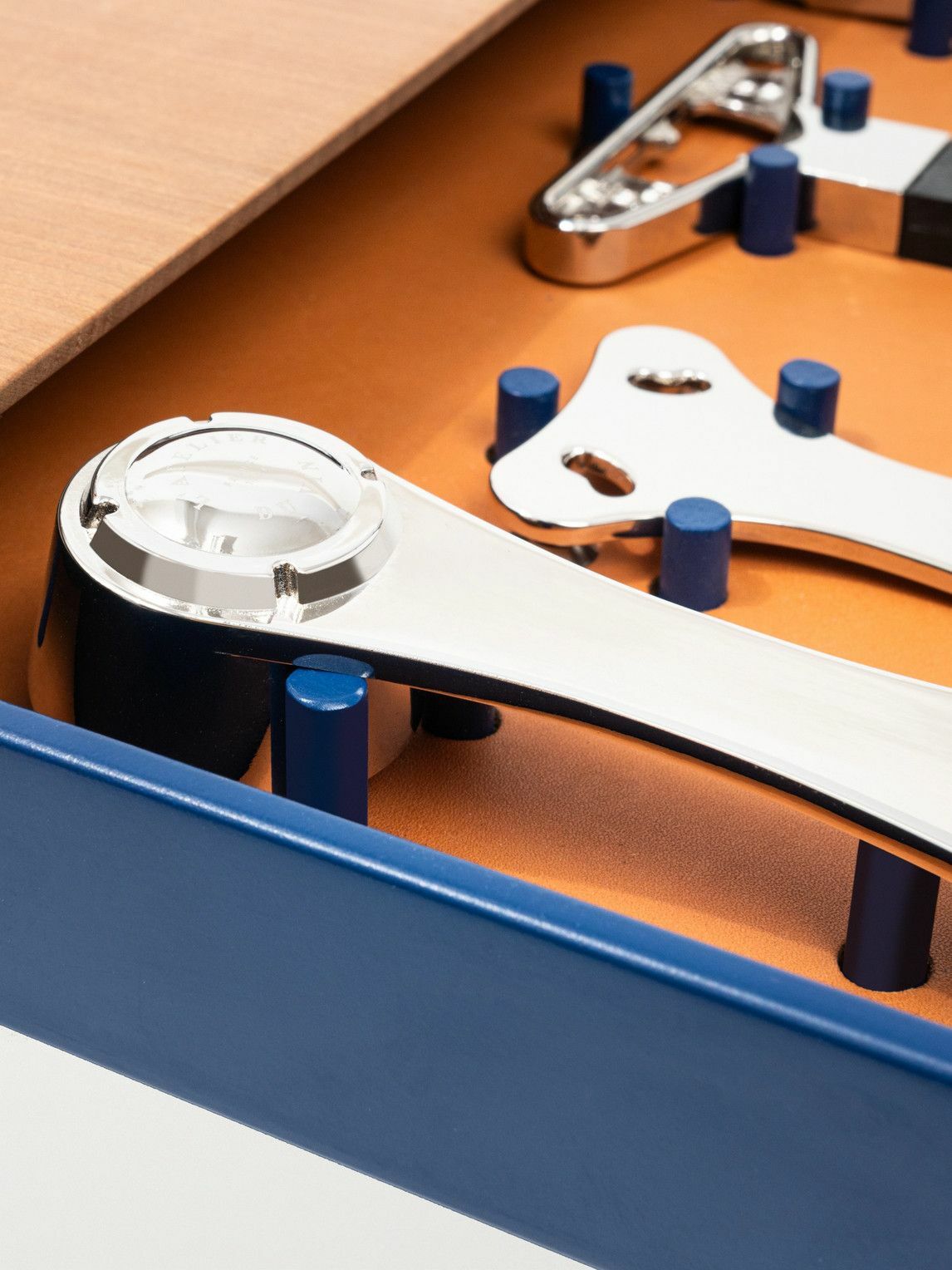 L'Atelier Du Vin - Le Plateau Wood, Lacquer, Leather and Chromed Metal Wine Tool and Tray Set