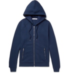 Orlebar Brown - Brayfield Quilted Cotton-Jersey Zip-Up Hoodie - Men - Navy