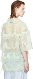 Simone Rocha Green Relaxed Shirt