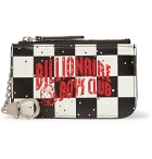 Billionaire Boys Club - Logo-Print Checkerboard Leather Wallet - White