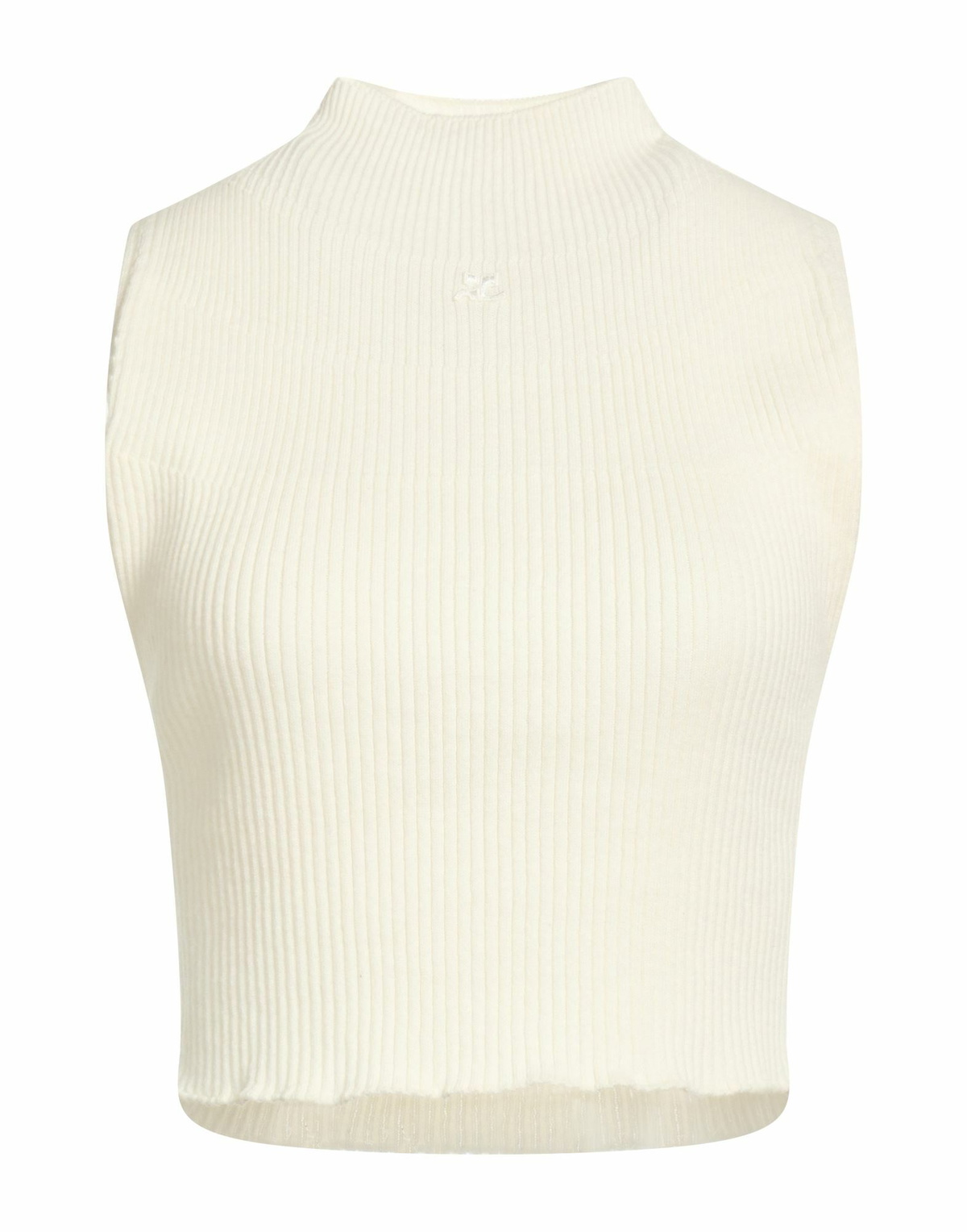 Courrèges Womens Turtleneck Ivory