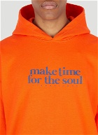 Make Time Hooded Sweatshirt in Orange