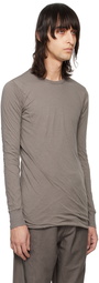 Rick Owens Gray Double Long Sleeve T-Shirt