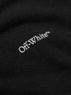 Off-White - Lunar Arrow Printed Cotton-Jersey Sweatshirt - Black