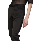 Yang Li Black 5 Pocket Contrast Trousers