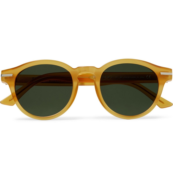 Photo: Cutler and Gross - 1338 Round-Frame Acetate Sunglasses - Yellow