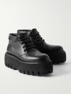 Alexander McQueen - Leather Ankle Boots - Black